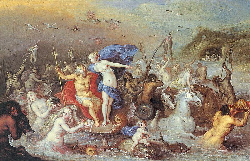 Frans Francken II Der Triumphzug von Neptun und Amphitrite